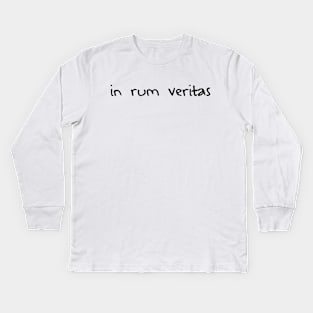 In Rum Veritas Kids Long Sleeve T-Shirt